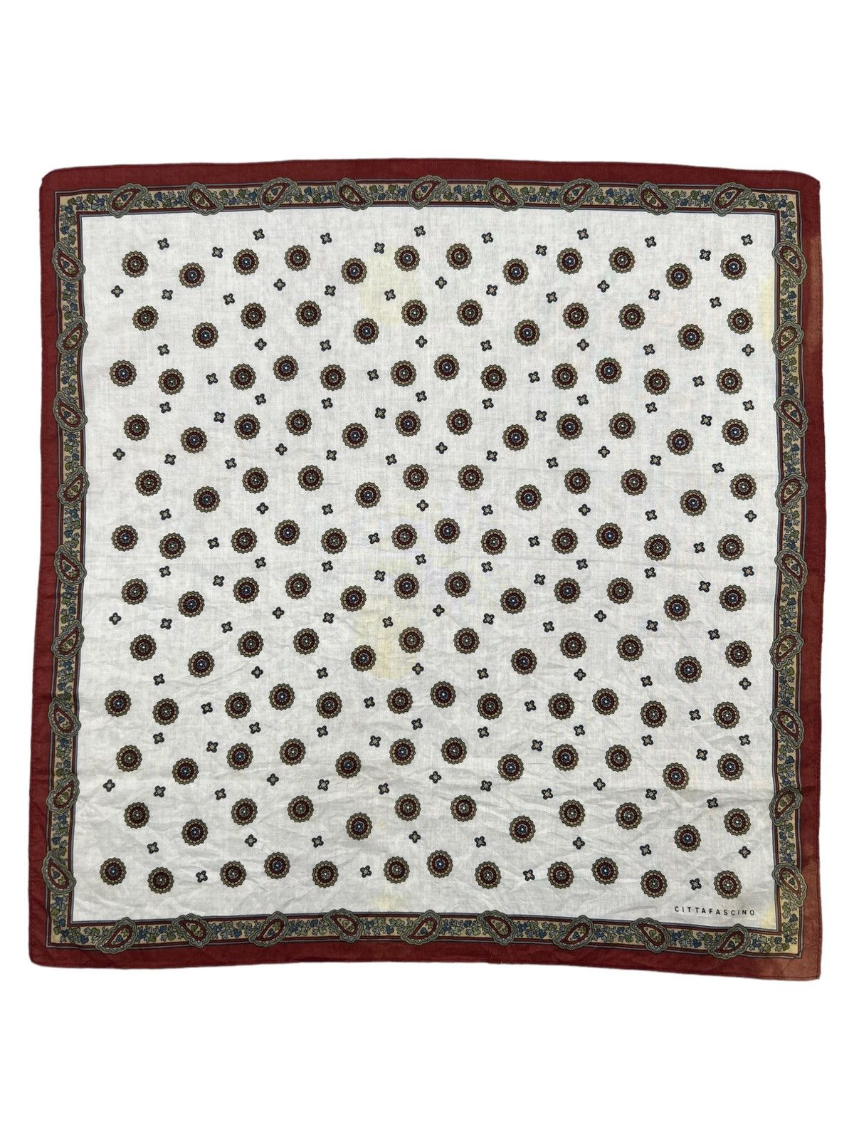 Japanese Brand Cittafascino Handkerchief Neckerchief Bandana Pocketsquare Size ONE SIZE - 2 Thumbnail
