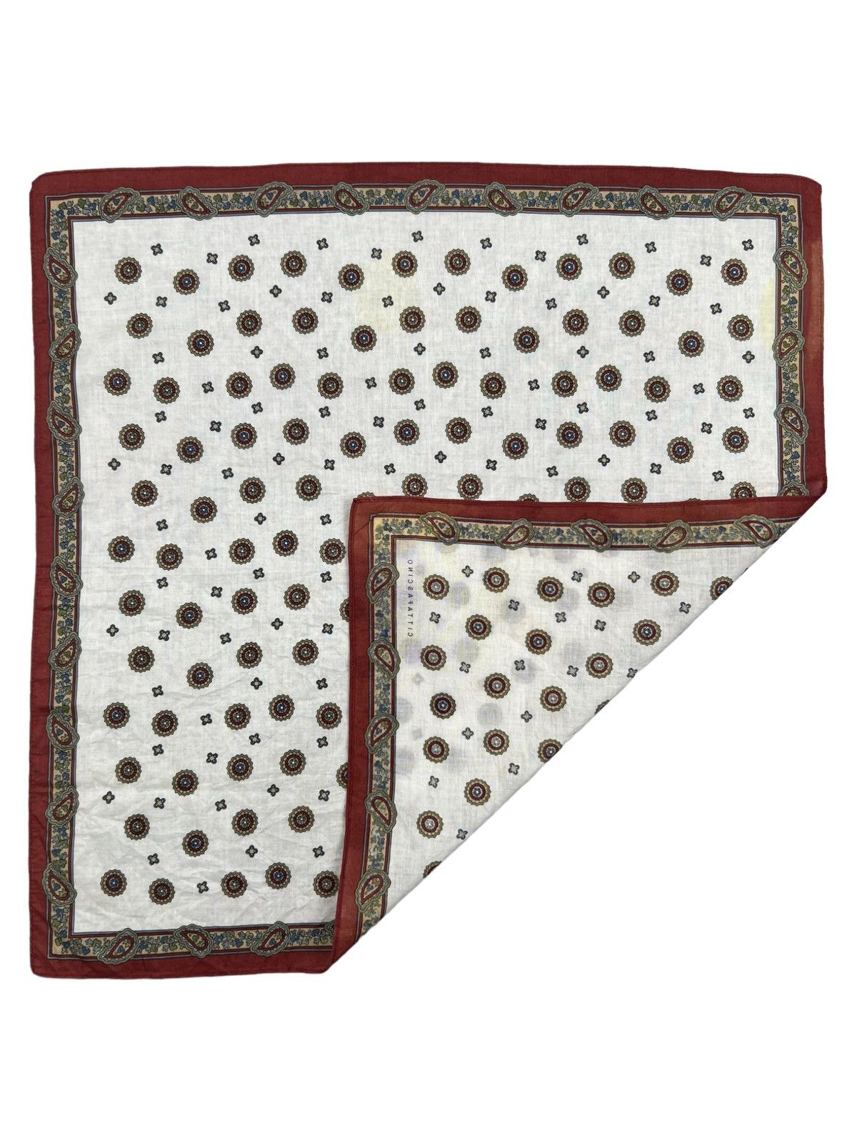 Japanese Brand Cittafascino Handkerchief Neckerchief Bandana Pocketsquare Size ONE SIZE - 4 Thumbnail