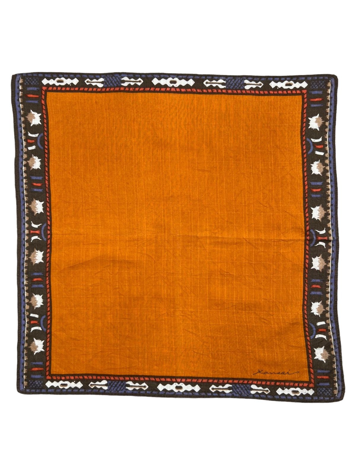 Kansai Yamamoto Kansai Handkerchief Neckerchief Bandana Pocketsquare Size ONE SIZE - 2 Thumbnail
