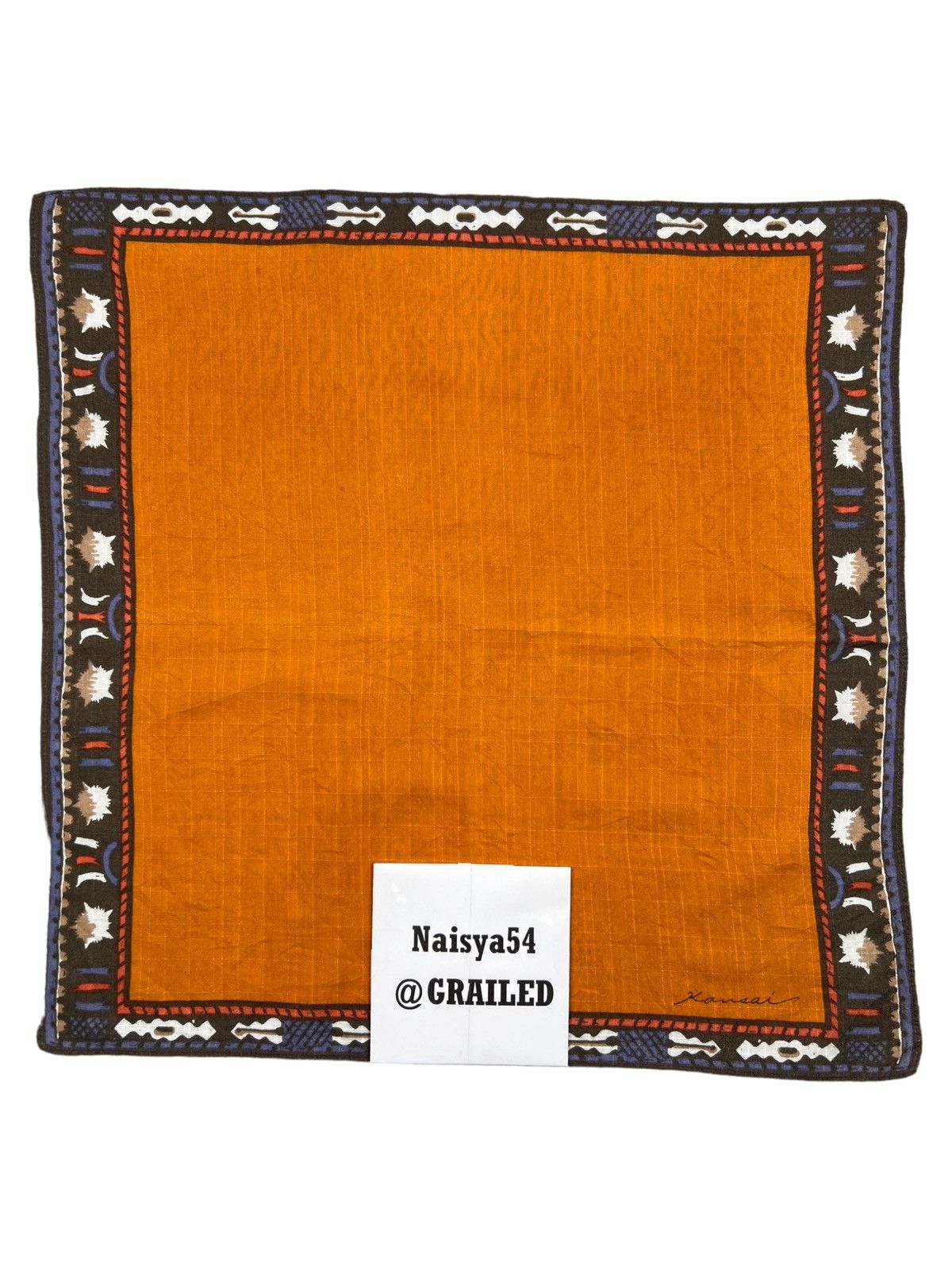 Kansai Yamamoto Kansai Handkerchief Neckerchief Bandana Pocketsquare Size ONE SIZE - 6 Thumbnail