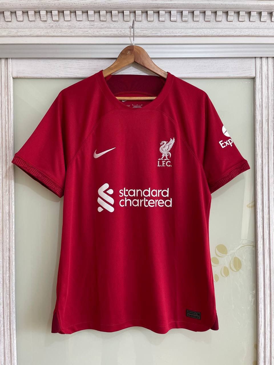 Nike Liverpool 2022-2023 Home Soccer Jersey Football Kit Shirt Size US M / EU 48-50 / 2 - 1 Thumbnail