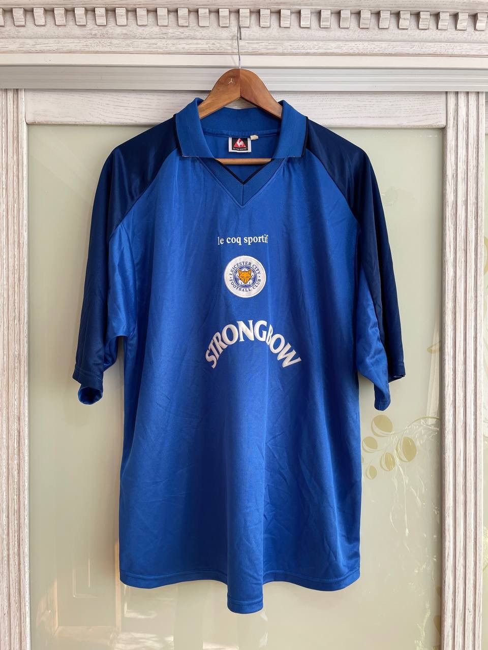 Le Coq Sportif Vintage Leicester City Soccer Jersey Football Kit Shirt Size US XXL / EU 58 / 5 - 1 Thumbnail