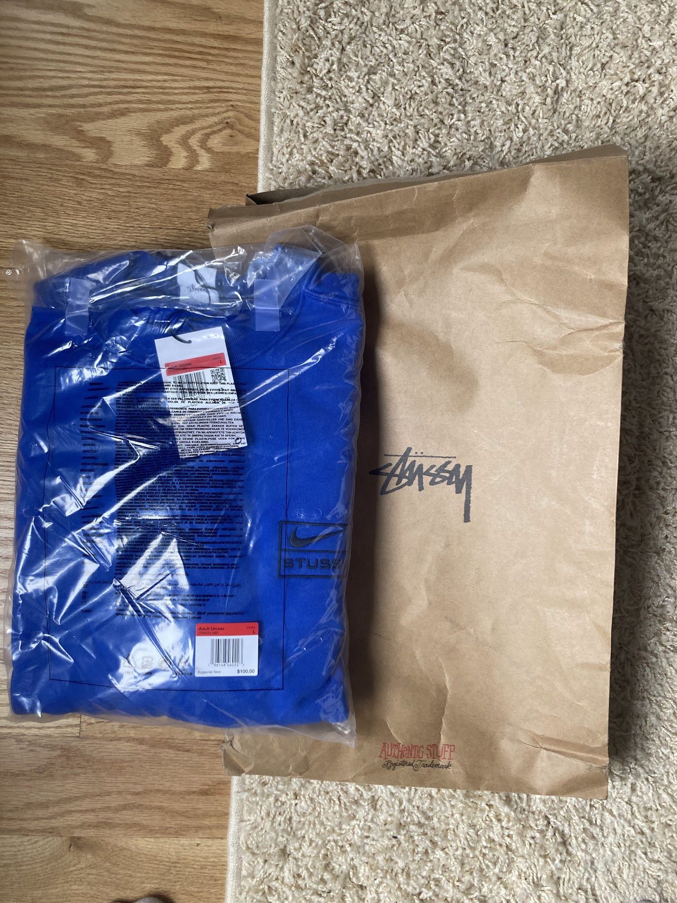 Nike SOLD OUT - STÜSSY & NIKE ACID WASH FLEECE CREW Large NWOT Size US L / EU 52-54 / 3 - 2 Thumbnail