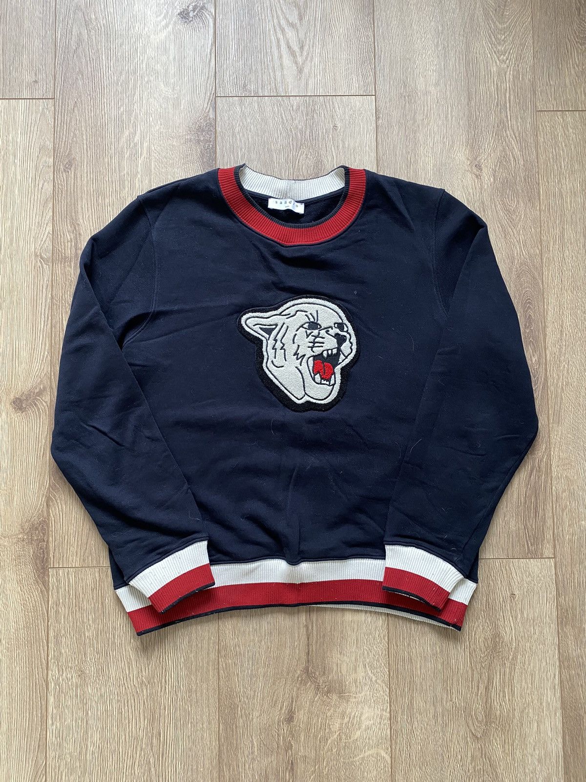 Sandro Tiger Patch Crewneck sweatshirt