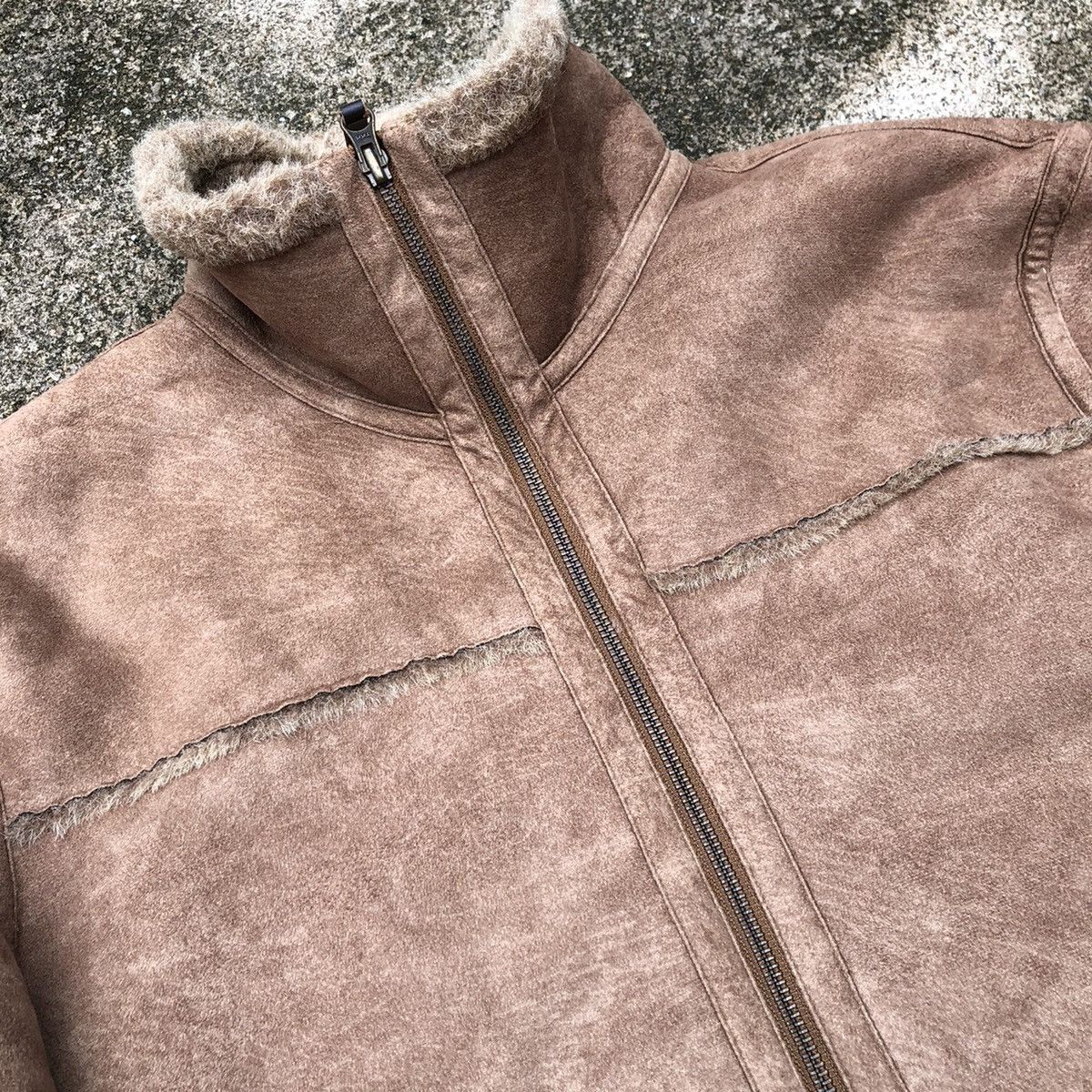 Japanese Brand 🔥Rare🔥Carters Full Zipper Sheepskin Sherpa Heavy Jacket Size US M / EU 48-50 / 2 - 11 Thumbnail