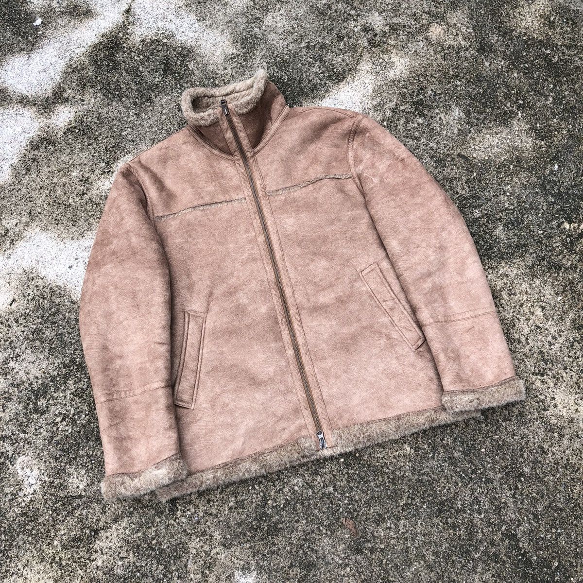 Japanese Brand 🔥Rare🔥Carters Full Zipper Sheepskin Sherpa Heavy Jacket Size US M / EU 48-50 / 2 - 1 Thumbnail