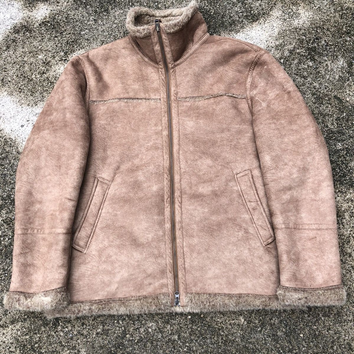 Japanese Brand 🔥Rare🔥Carters Full Zipper Sheepskin Sherpa Heavy Jacket Size US M / EU 48-50 / 2 - 3 Thumbnail