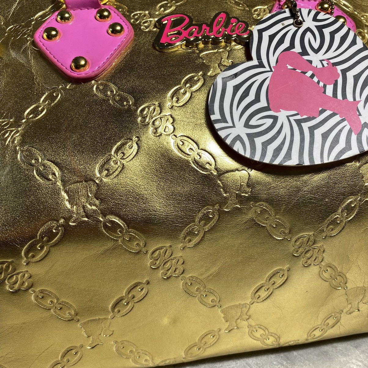 Vintage VINTAGE BARBIE PATTERN GOLD BAG Size ONE SIZE - 10 Thumbnail