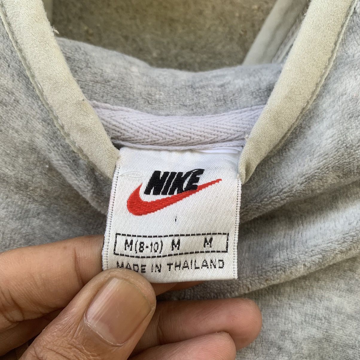 Nike × Vintage VINTAGE NIKE SWOOSH EMBROIDERY Y2K SWEATER HOODED SWEATSHIRT Size US L / EU 52-54 / 3 - 8 Thumbnail