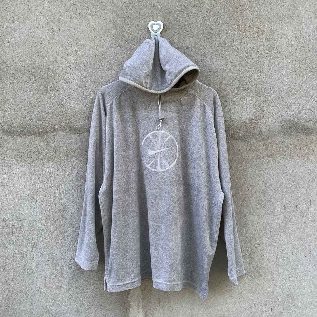 Nike × Vintage VINTAGE NIKE SWOOSH EMBROIDERY Y2K SWEATER HOODED SWEATSHIRT Size US L / EU 52-54 / 3 - 1 Thumbnail