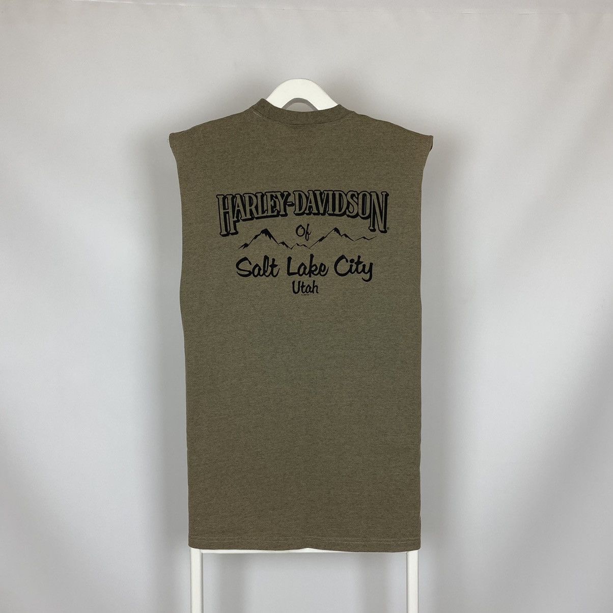 Harley Davidson × Vintage 90’s Vintage Harley Davidson USA Sleeveless Size L Size US L / EU 52-54 / 3 - 4 Thumbnail