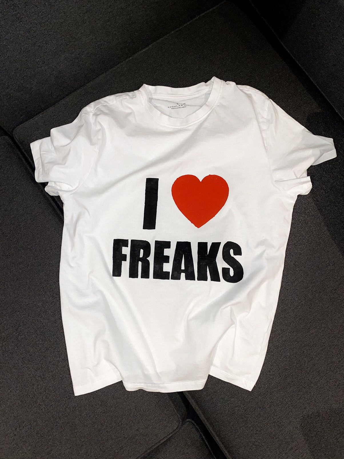 Custom × Designer × Streetwear I LOVE FREAKS TEE | Grailed