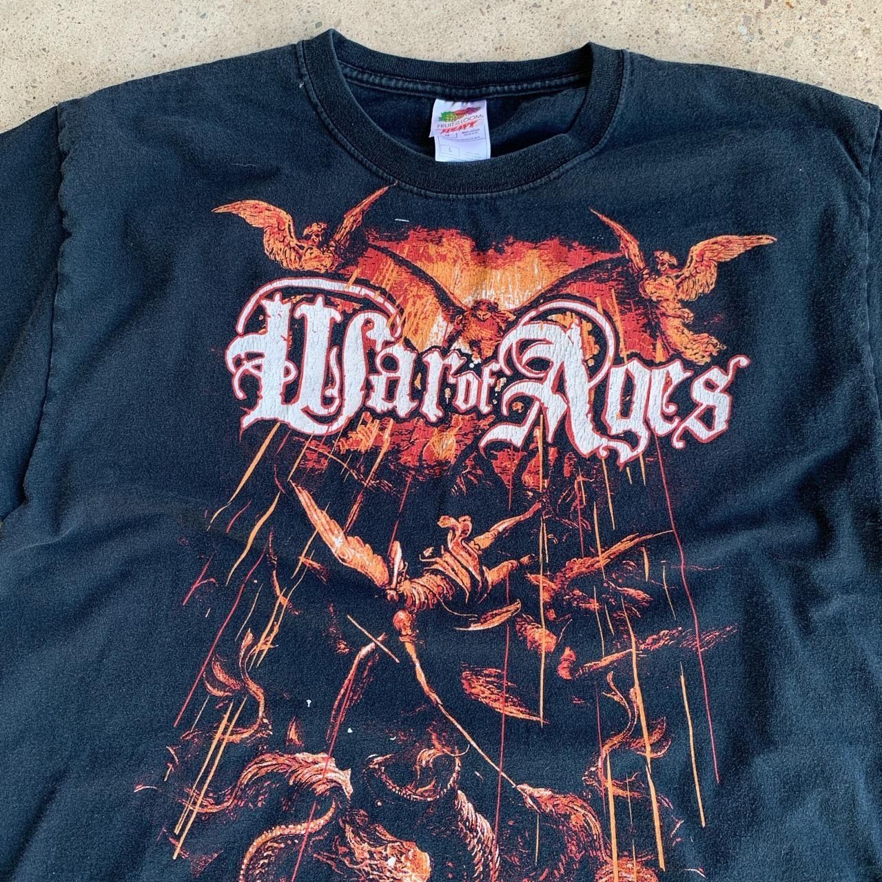Vintage Vintage Y2k War Of Ages Christian Metal Band T Shirt Size US L / EU 52-54 / 3 - 3 Thumbnail