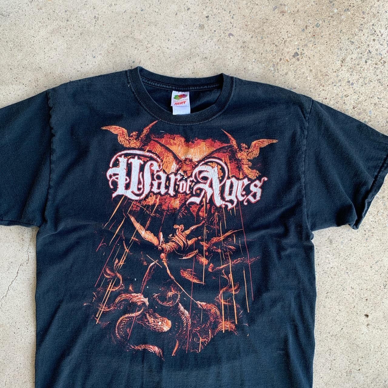 Vintage Vintage Y2k War Of Ages Christian Metal Band T Shirt Size US L / EU 52-54 / 3 - 2 Preview