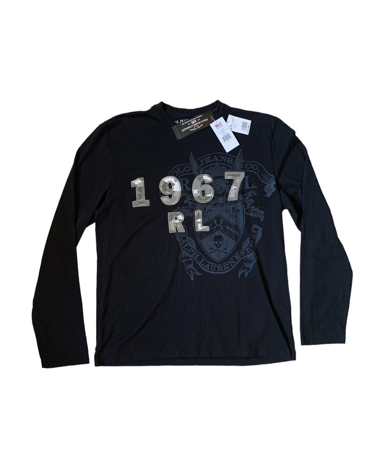 Other BNWT Ralph Lauren Polo Jeans black longsleeve print tee Size US L / EU 52-54 / 3 - 1 Thumbnail