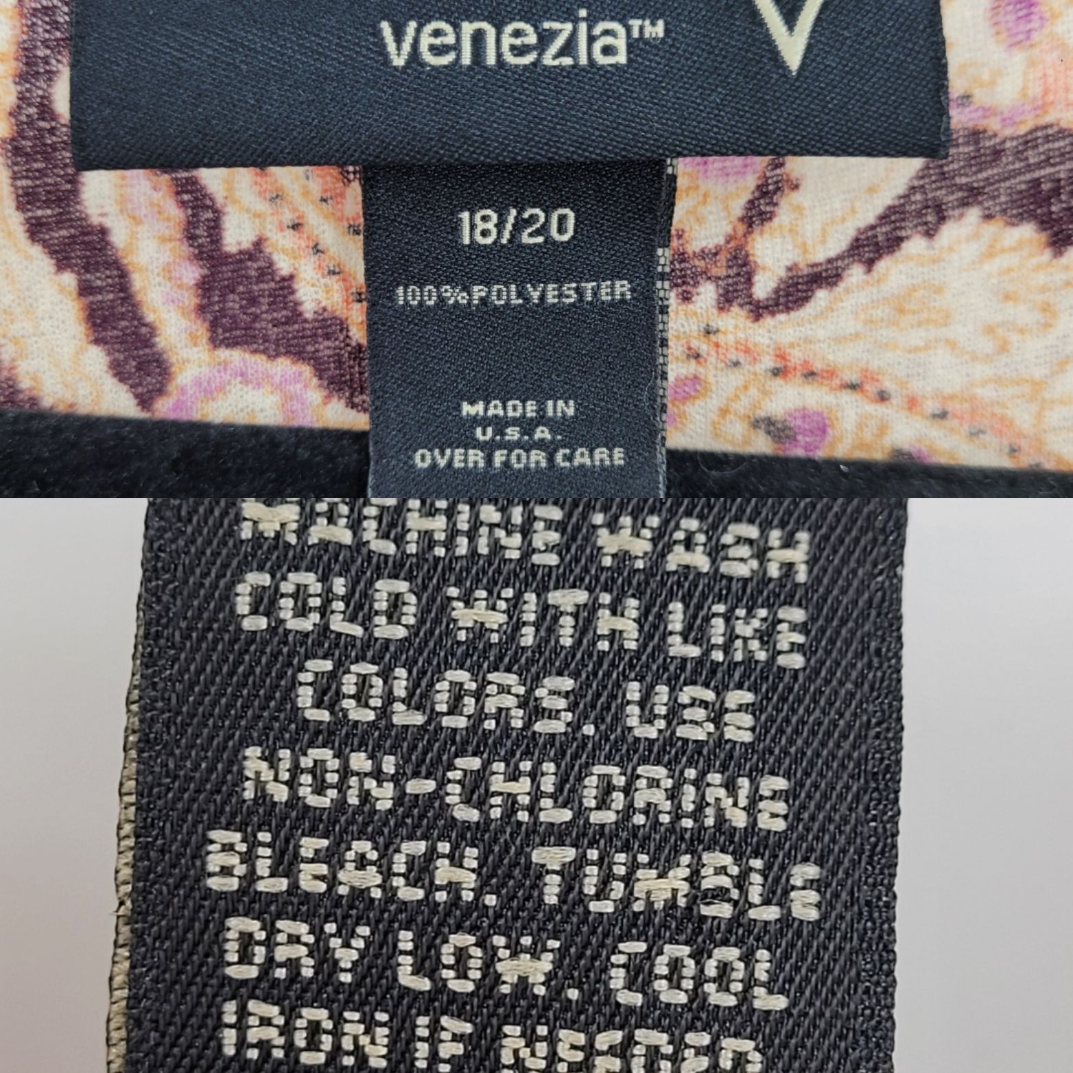 Vintage 90's Venezia Top Plus Size 18/20 Blouse Plum Paisley Size 3XL / US 20-22 - 3 Thumbnail