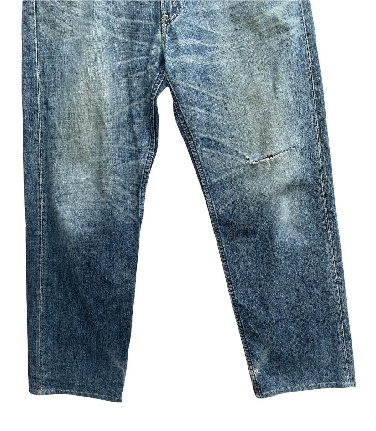 Levi's Vintage 90s Levis 503 Distressed Denim Japan Size US 34 / EU 50 - 3 Thumbnail