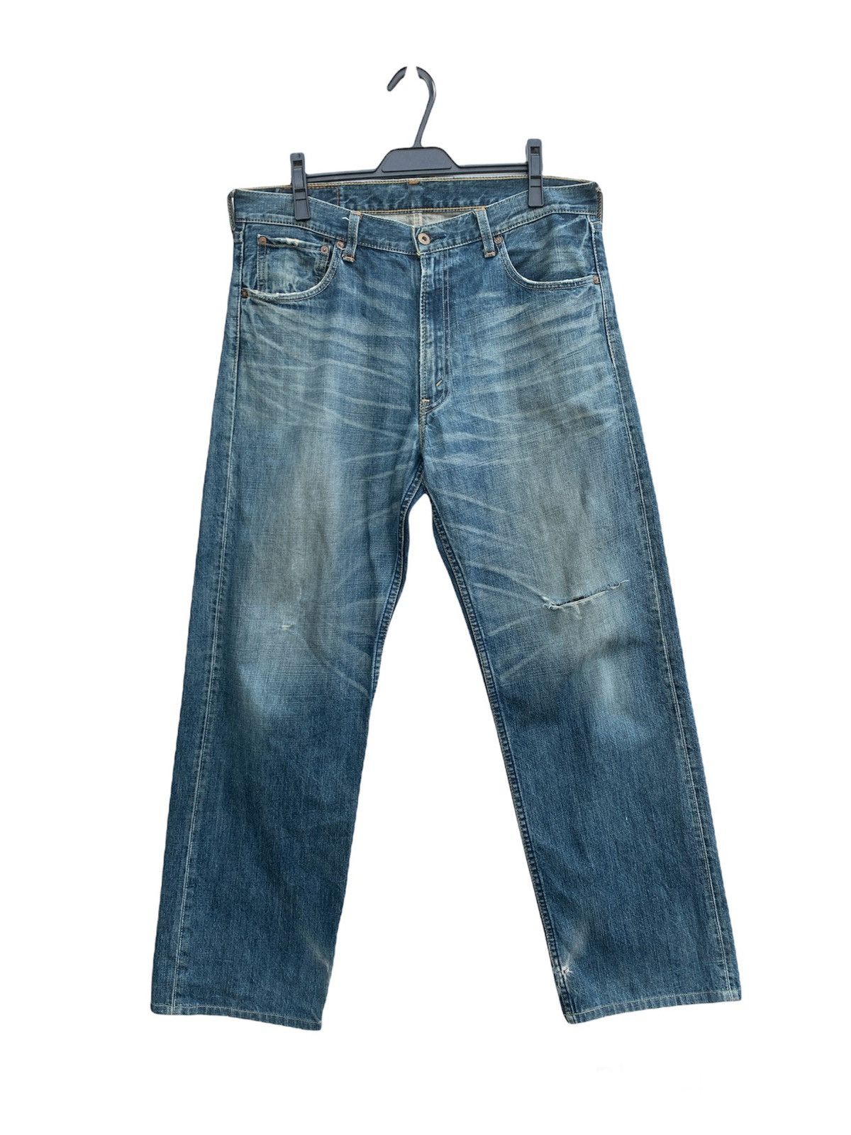 Levi's Vintage 90s Levis 503 Distressed Denim Japan Size US 34 / EU 50 - 1 Thumbnail