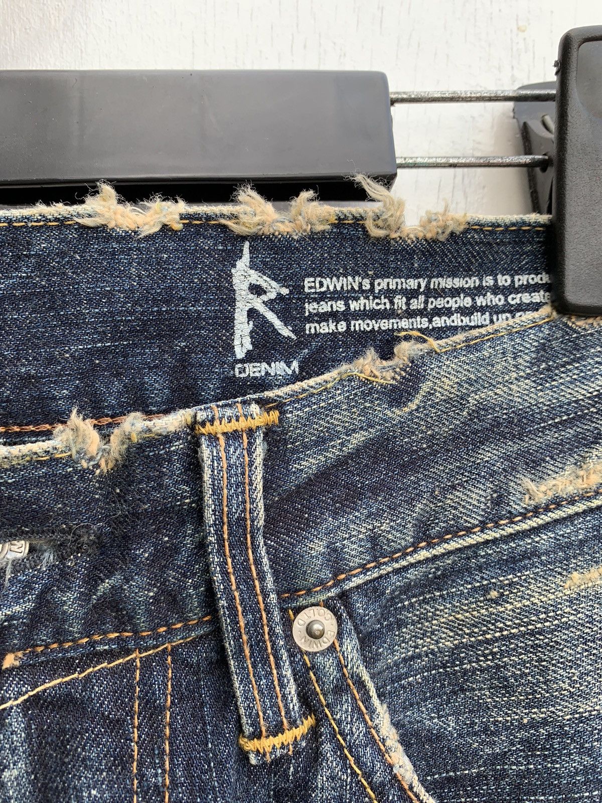Edwin × Vintage Japanese Brand Edwin 503 R Distressed Denim Size US 32 / EU 48 - 10 Thumbnail