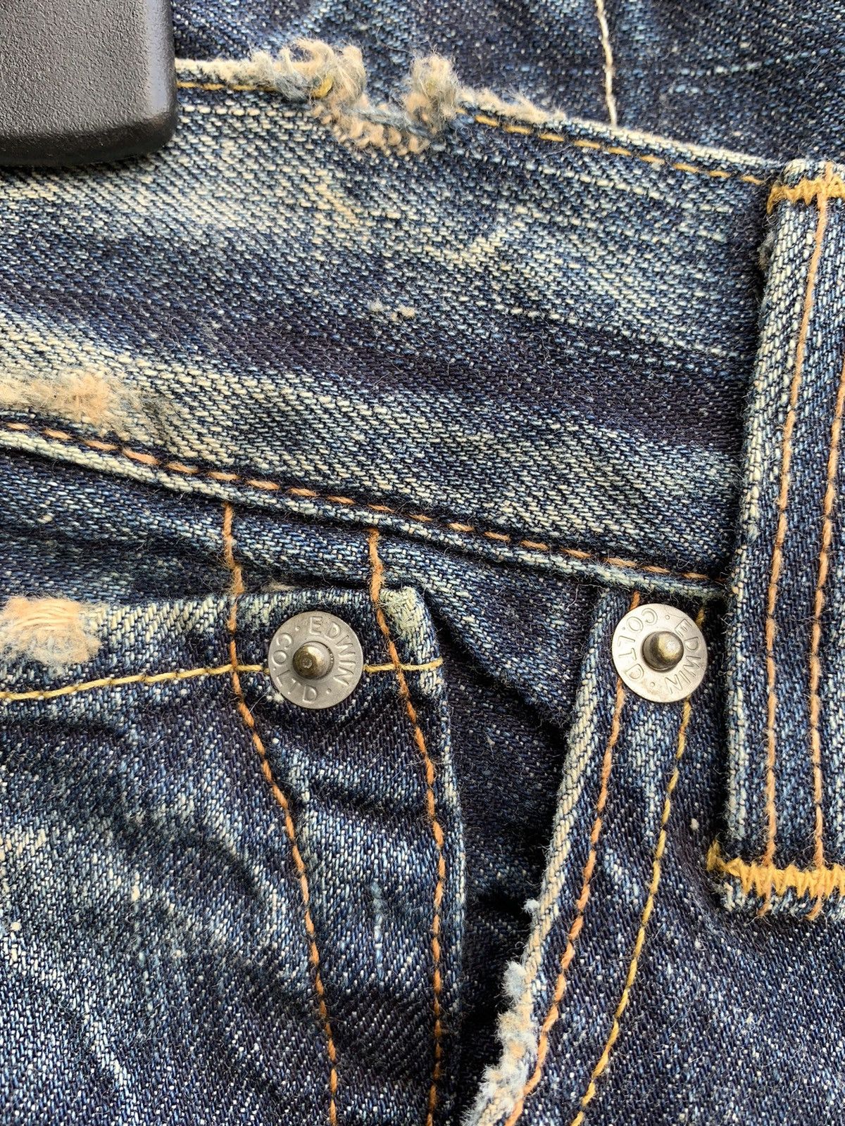 Edwin × Vintage Japanese Brand Edwin 503 R Distressed Denim Size US 32 / EU 48 - 9 Thumbnail