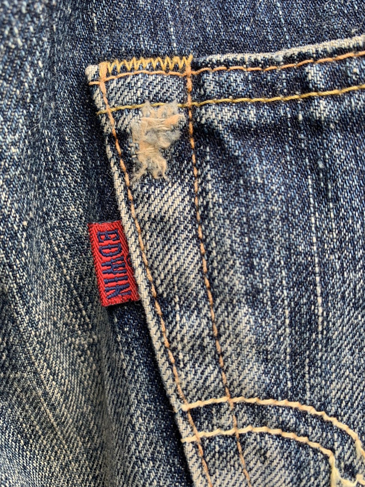 Edwin × Vintage Japanese Brand Edwin 503 R Distressed Denim Size US 32 / EU 48 - 22 Thumbnail