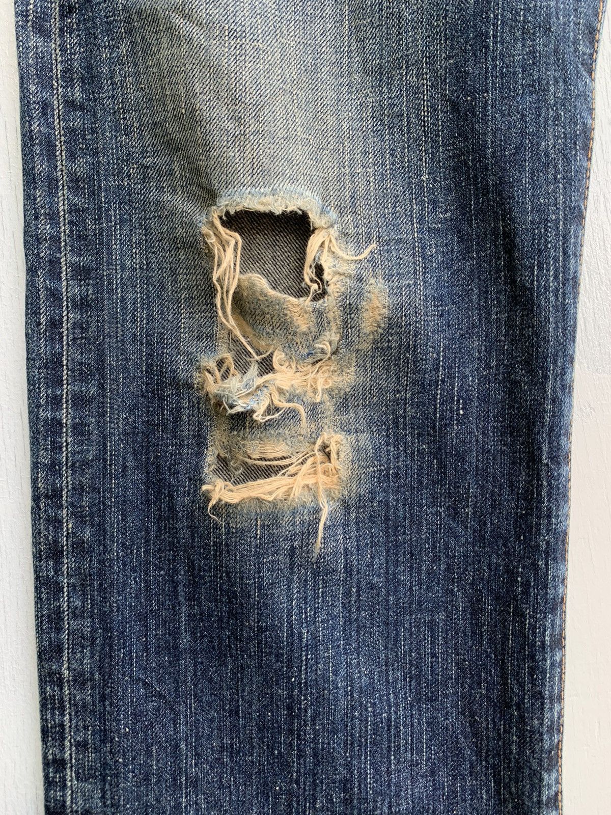 Edwin × Vintage Japanese Brand Edwin 503 R Distressed Denim Size US 32 / EU 48 - 6 Thumbnail