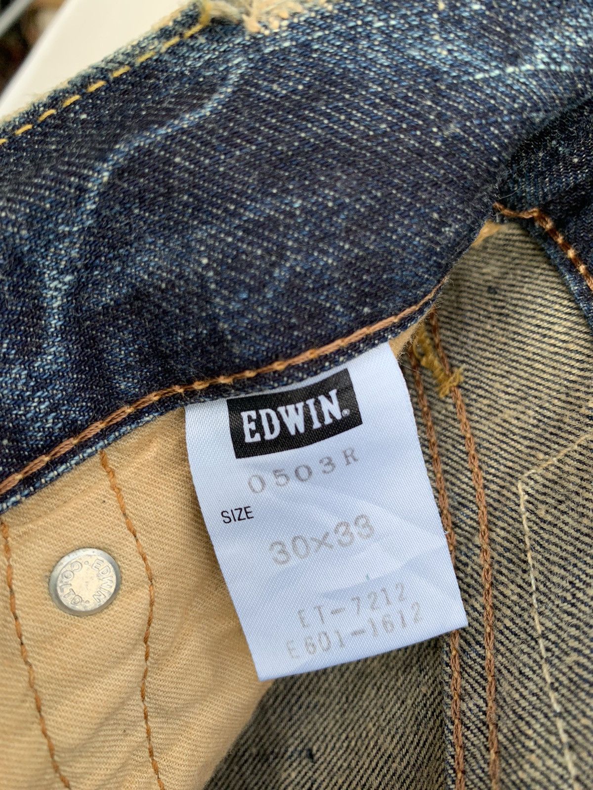 Edwin × Vintage Japanese Brand Edwin 503 R Distressed Denim Size US 32 / EU 48 - 25 Thumbnail