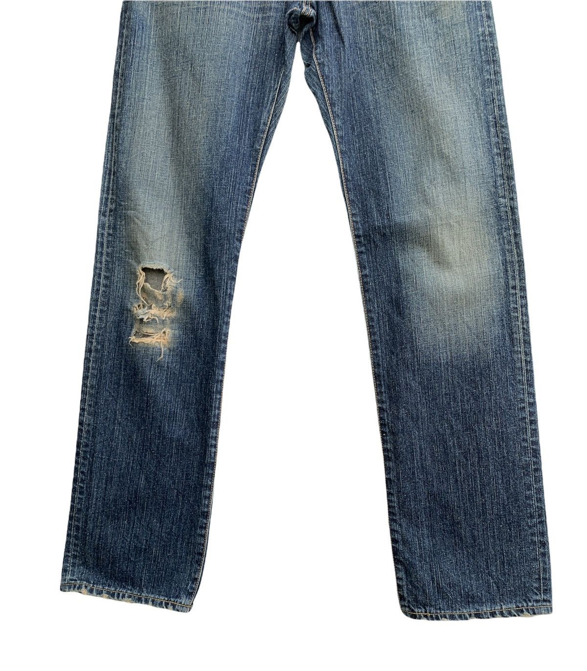 Edwin × Vintage Japanese Brand Edwin 503 R Distressed Denim Size US 32 / EU 48 - 3 Thumbnail