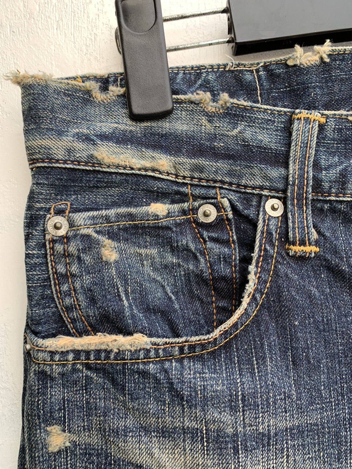 Edwin × Vintage Japanese Brand Edwin 503 R Distressed Denim Size US 32 / EU 48 - 7 Thumbnail