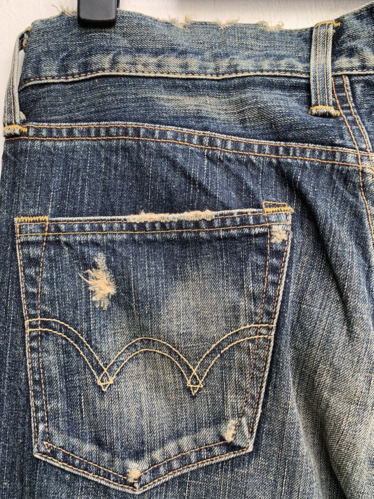 Edwin × Vintage Japanese Brand Edwin 503 R Distressed Denim Size US 32 / EU 48 - 20 Thumbnail