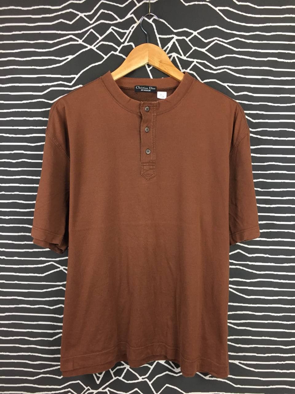 Christian Dior Monsieur Vtg Christian Dior Monsieur Classic Button Tee Size US XL / EU 56 / 4 - 2 Thumbnail