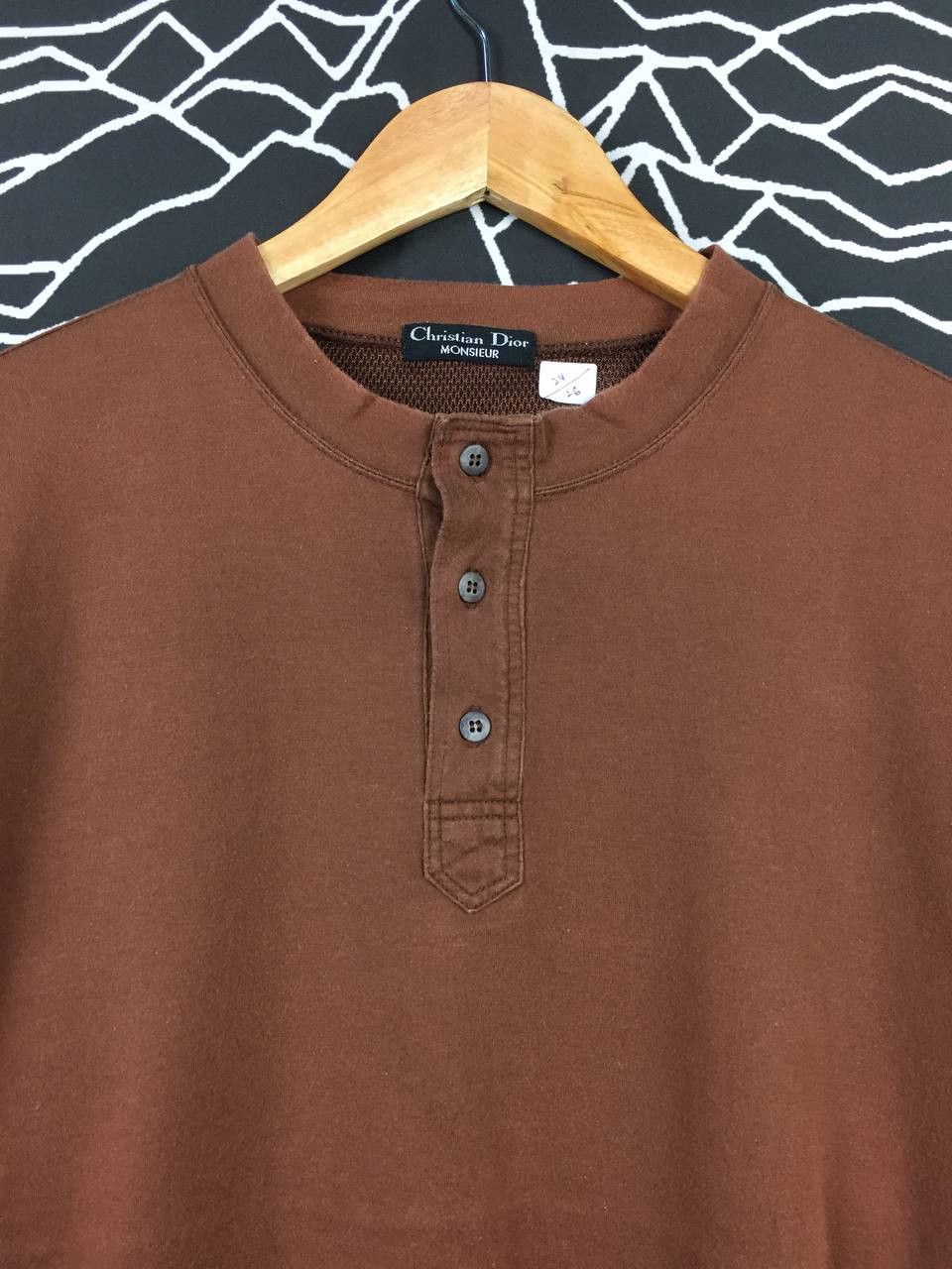 Christian Dior Monsieur Vtg Christian Dior Monsieur Classic Button Tee Size US XL / EU 56 / 4 - 3 Thumbnail