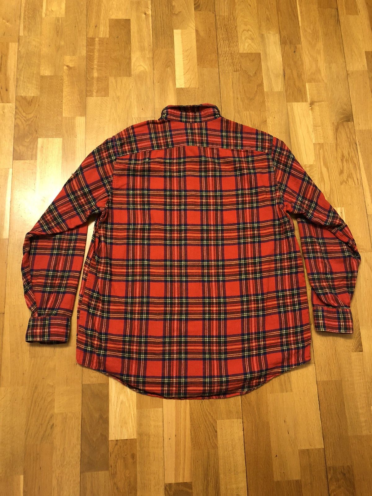 L.L. Bean × Vintage L.L. BEAN GREAT QUALITY FLANNEL SHIRT MADE IN USA BUTTON UP Size US L / EU 52-54 / 3 - 2 Thumbnail