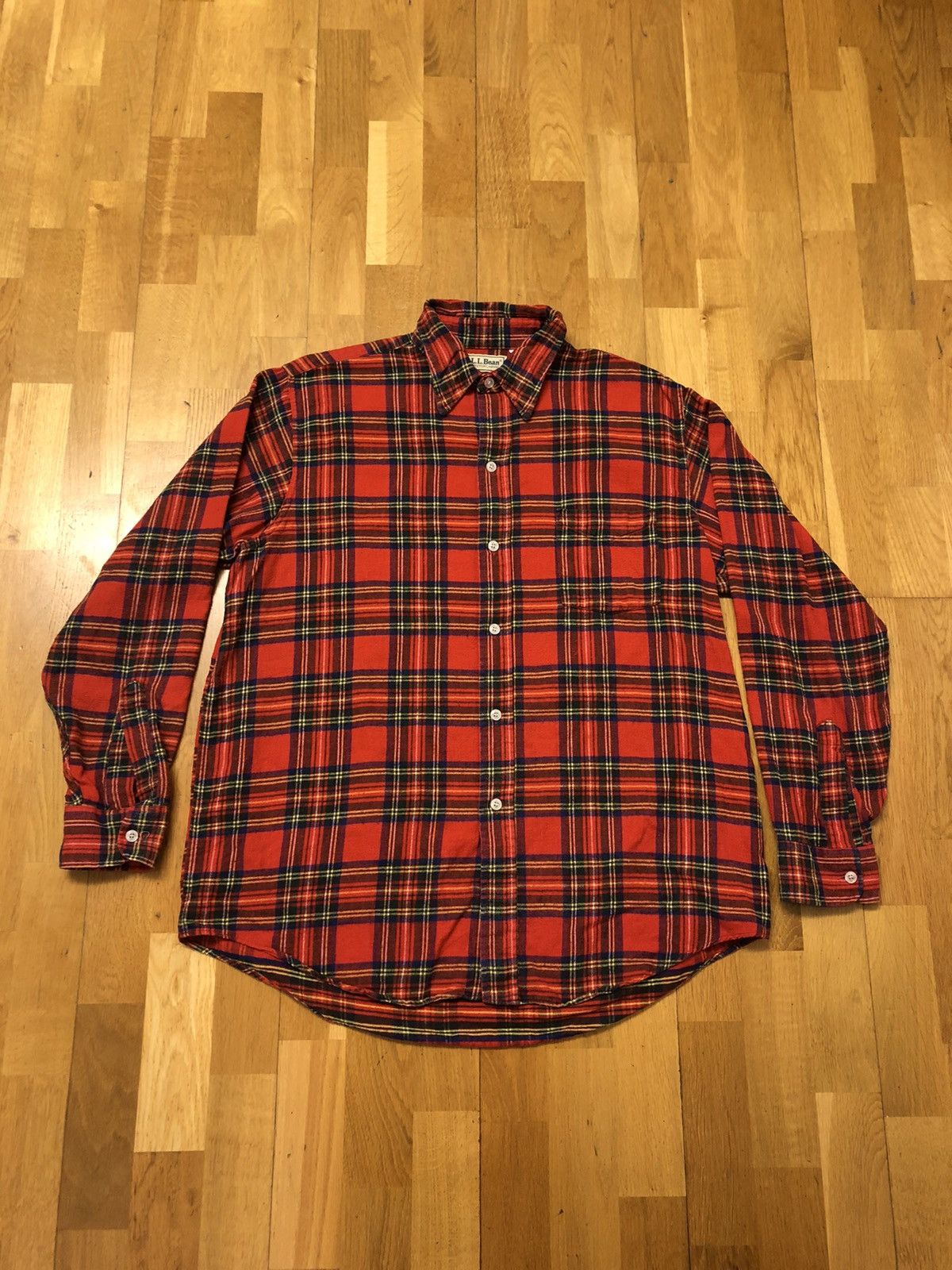 L.L. Bean × Vintage L.L. BEAN GREAT QUALITY FLANNEL SHIRT MADE IN USA BUTTON UP Size US L / EU 52-54 / 3 - 1 Thumbnail