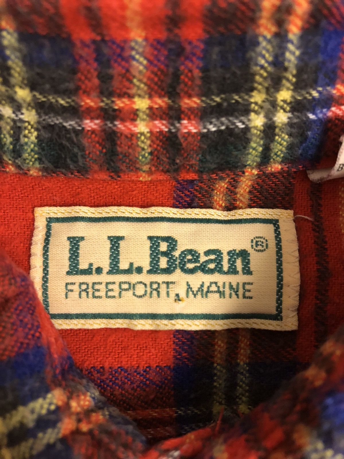 L.L. Bean × Vintage L.L. BEAN GREAT QUALITY FLANNEL SHIRT MADE IN USA BUTTON UP Size US L / EU 52-54 / 3 - 3 Thumbnail