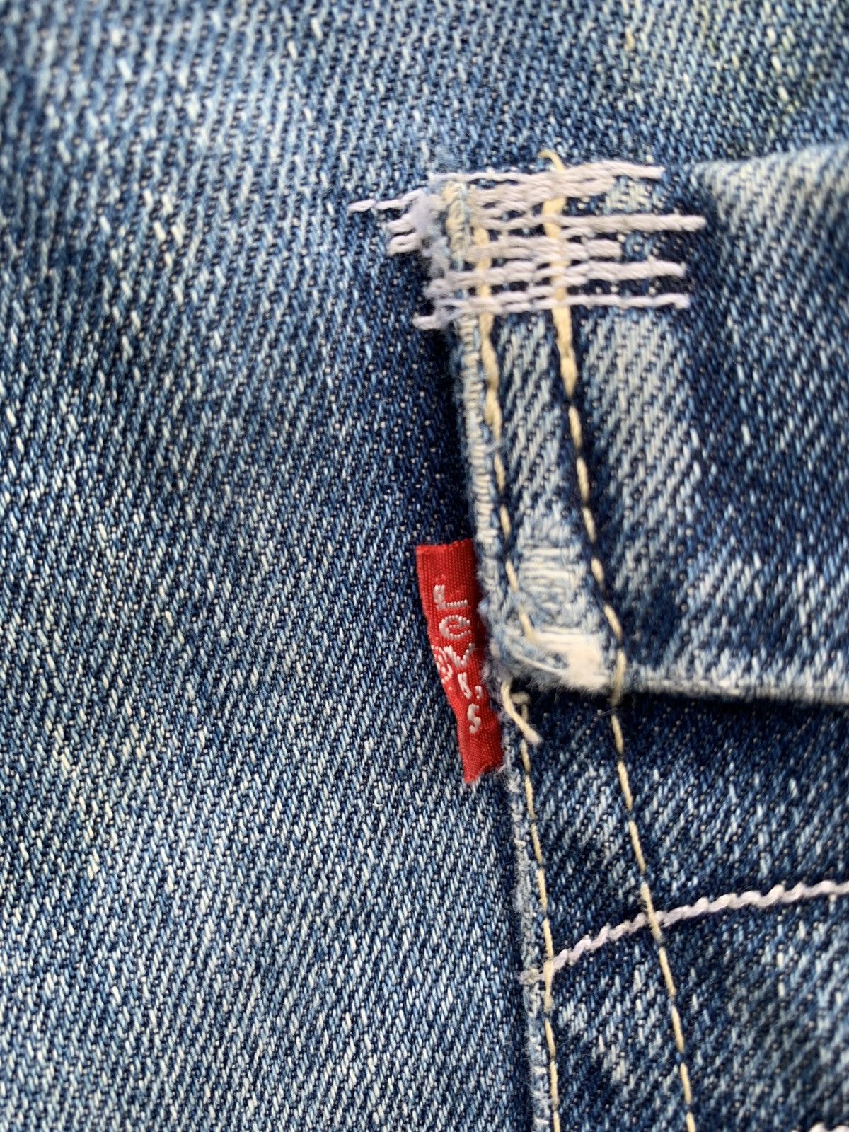 Levi's × Vintage Vintage Levis Lot 502 Distressed Denim Yellow Tag Size US 34 / EU 50 - 22 Thumbnail