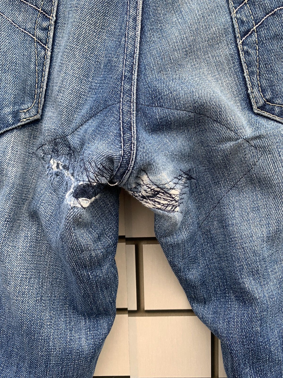 Levi's × Vintage Vintage Levis Lot 502 Distressed Denim Yellow Tag Size US 34 / EU 50 - 18 Thumbnail