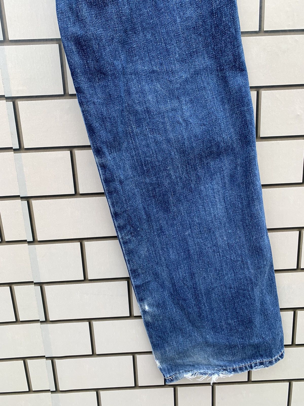 Levi's × Vintage Vintage Levis Lot 502 Distressed Denim Yellow Tag Size US 34 / EU 50 - 15 Thumbnail