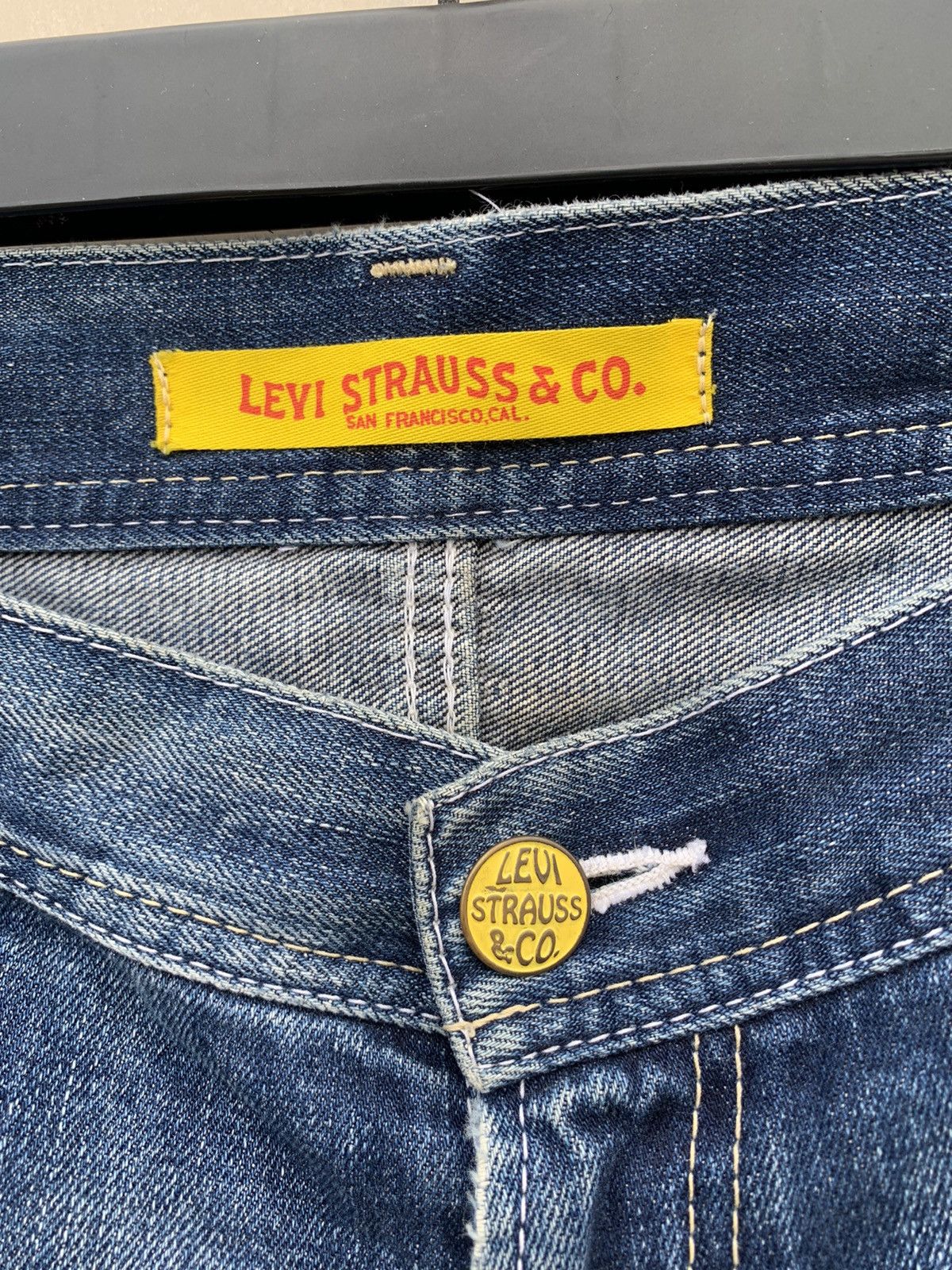 Levi's × Vintage Vintage Levis Lot 502 Distressed Denim Yellow Tag Size US 34 / EU 50 - 10 Thumbnail