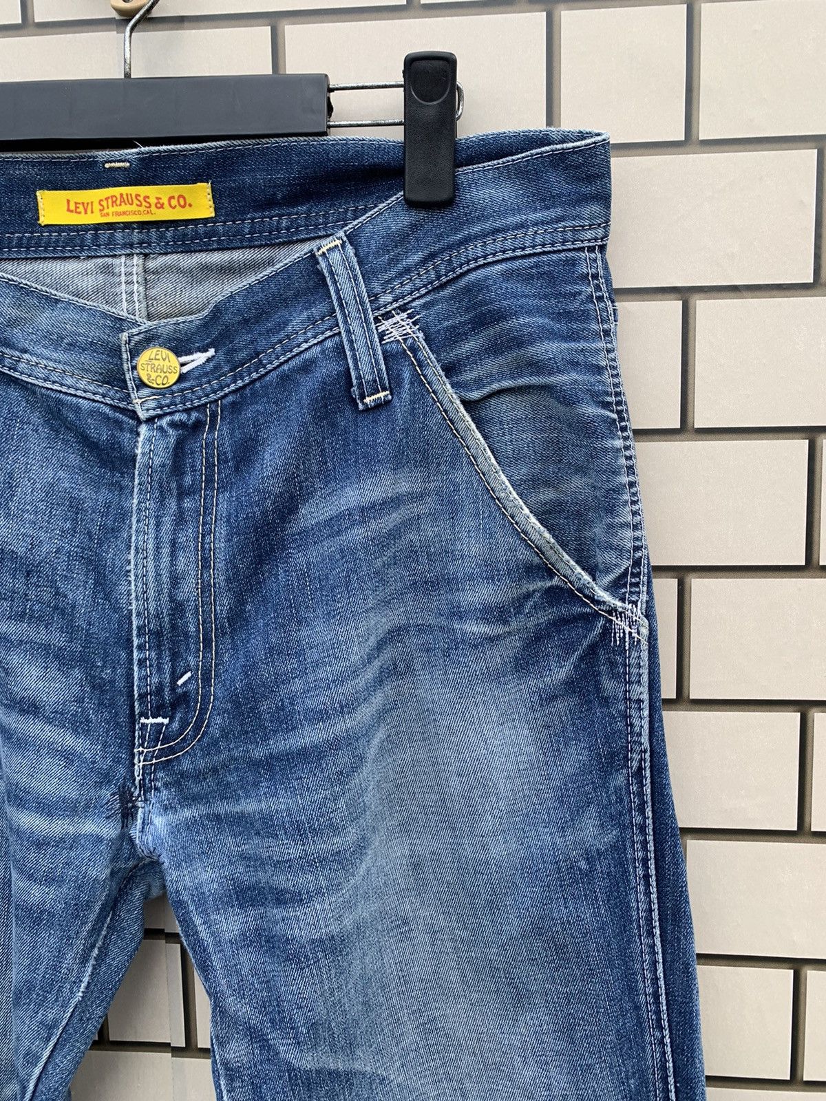 Levi's × Vintage Vintage Levis Lot 502 Distressed Denim Yellow Tag Size US 34 / EU 50 - 8 Thumbnail