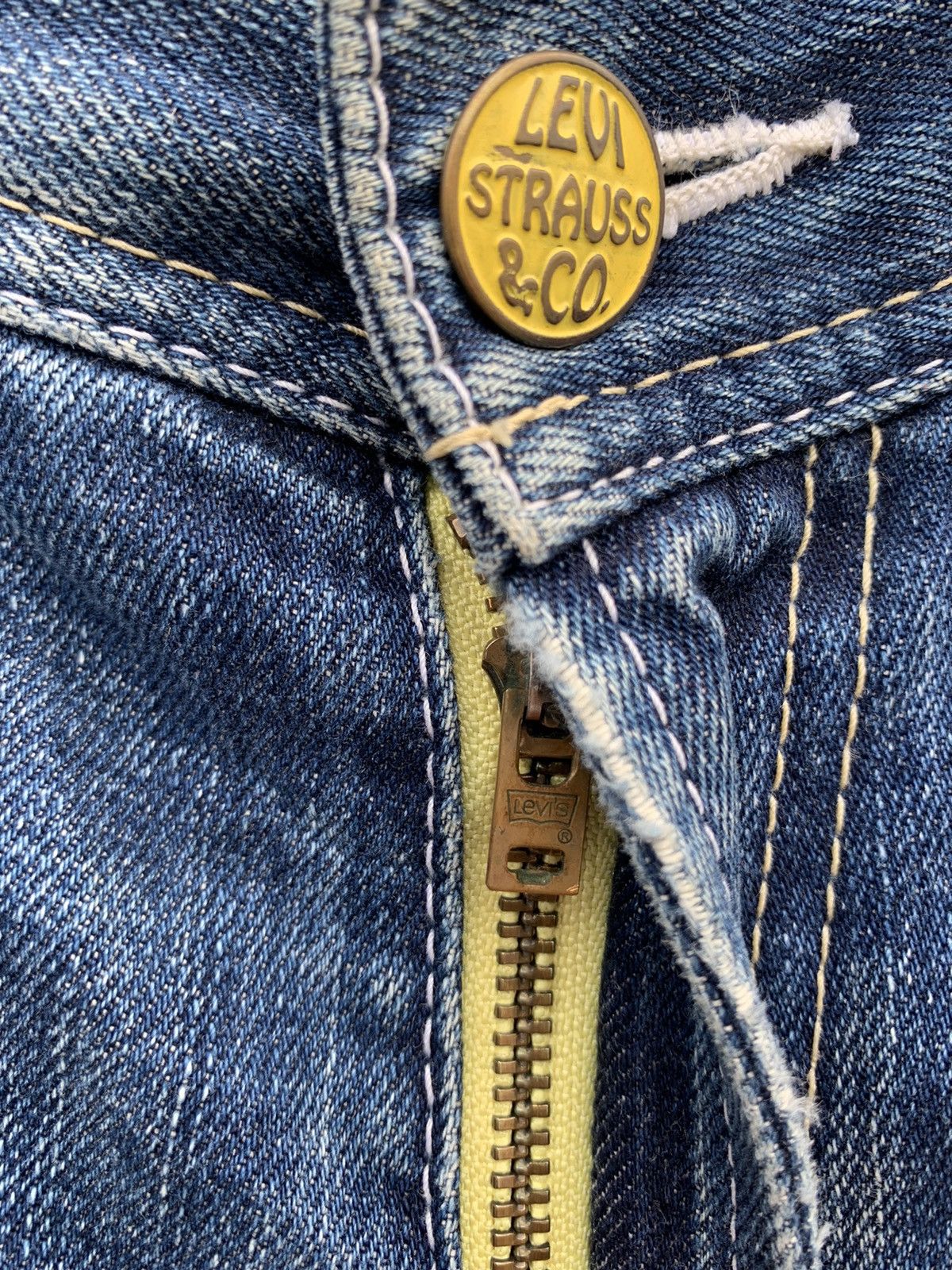 Levi's × Vintage Vintage Levis Lot 502 Distressed Denim Yellow Tag Size US 34 / EU 50 - 11 Thumbnail