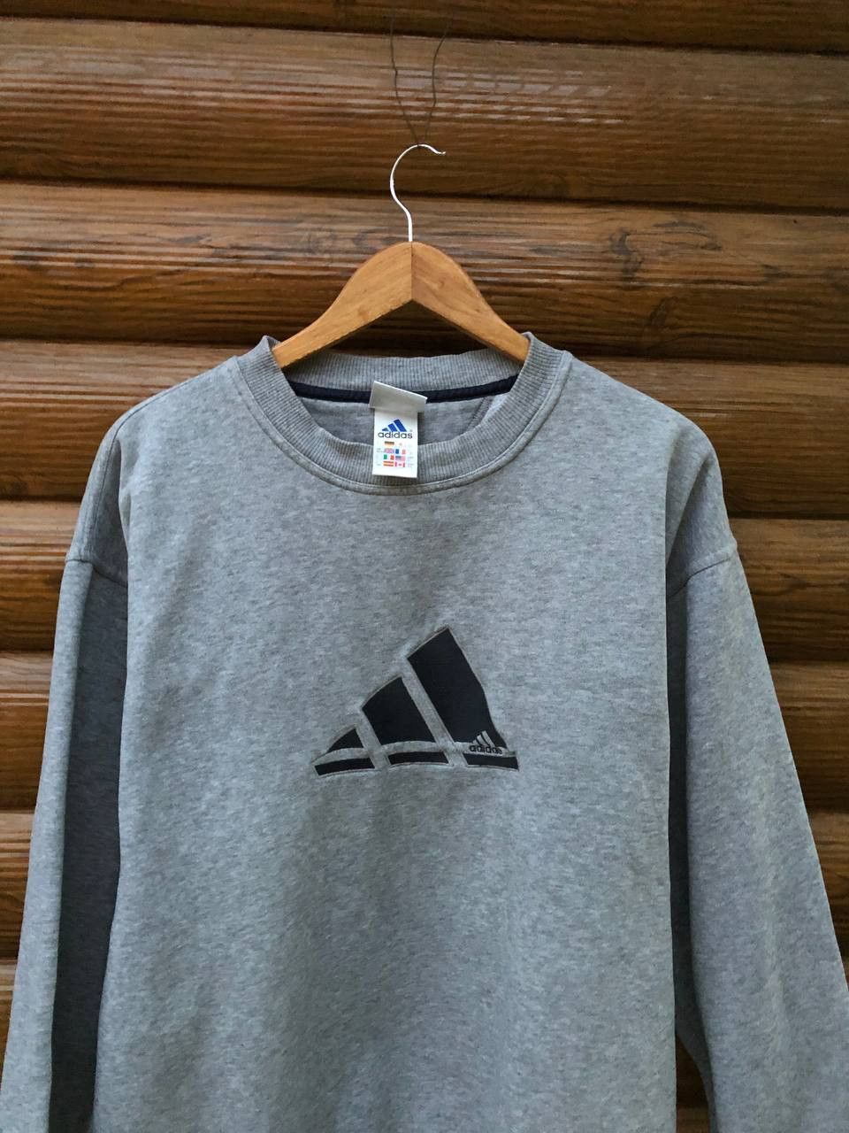 Vintage VINTAGE ADIDAS SWEATER 90s Size US L / EU 52-54 / 3 - 3 Thumbnail