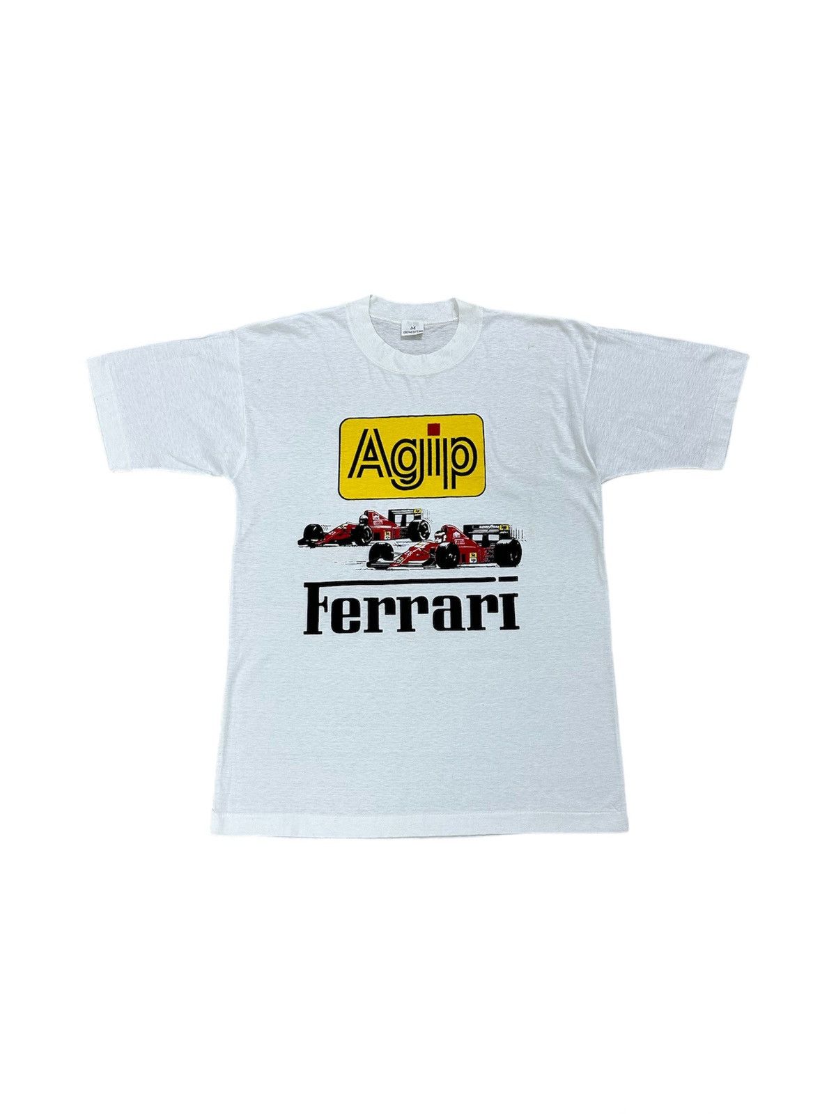 Ferrari × Vintage Rare And Beautiful Vintage Ferrari Agip Formula 1 Tee Size US M / EU 48-50 / 2 - 1 Thumbnail