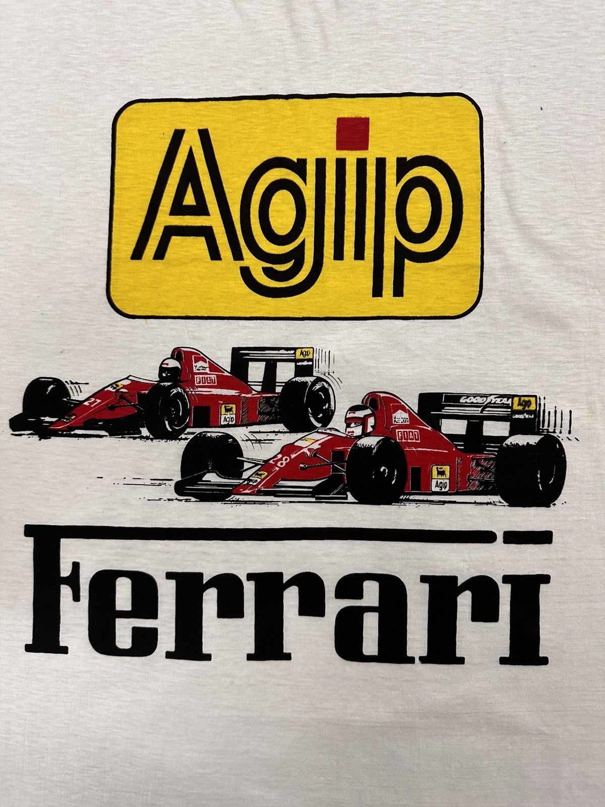 Ferrari × Vintage Rare And Beautiful Vintage Ferrari Agip Formula 1 Tee Size US M / EU 48-50 / 2 - 6 Thumbnail