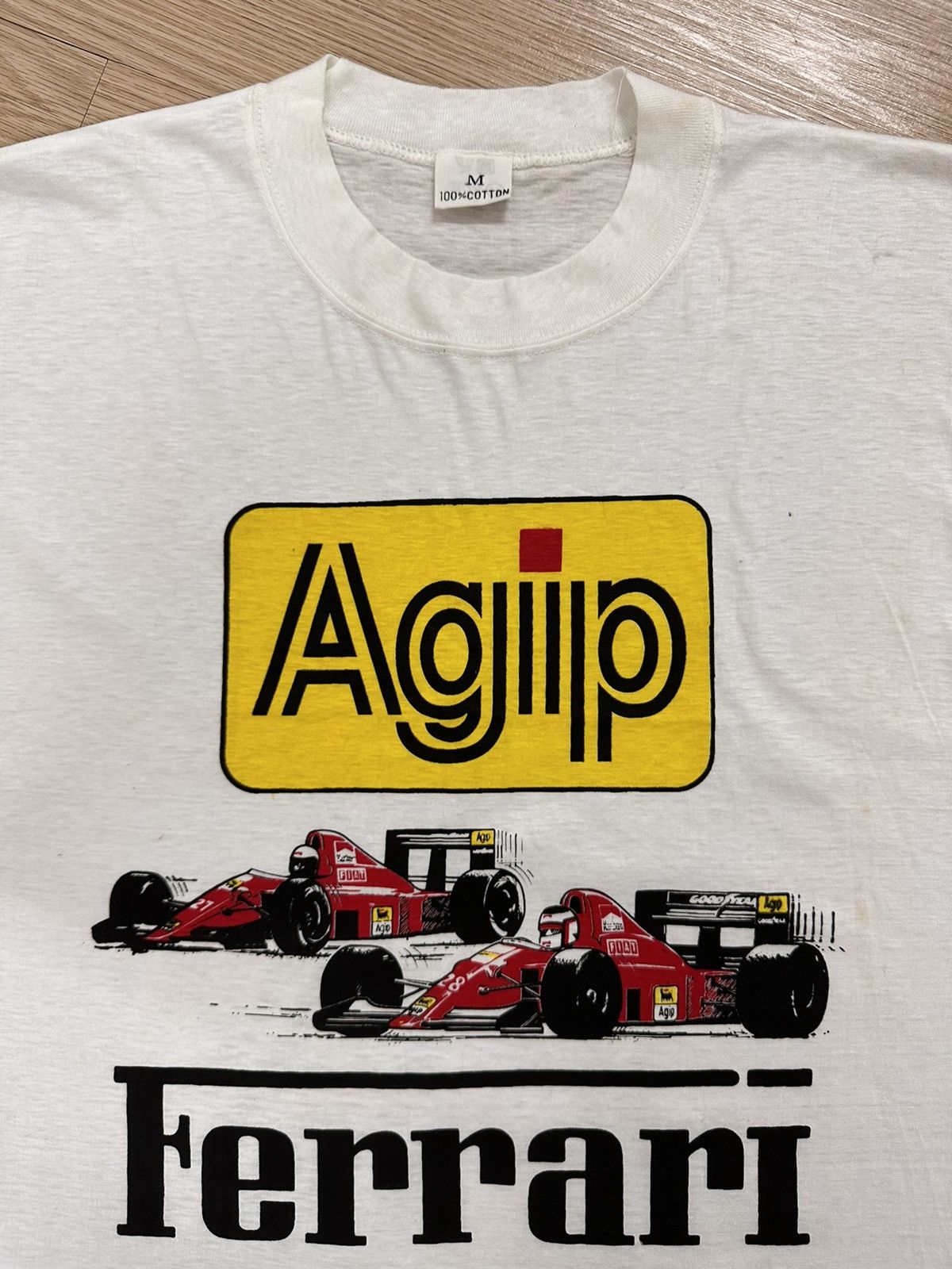 Ferrari × Vintage Rare And Beautiful Vintage Ferrari Agip Formula 1 Tee Size US M / EU 48-50 / 2 - 3 Thumbnail