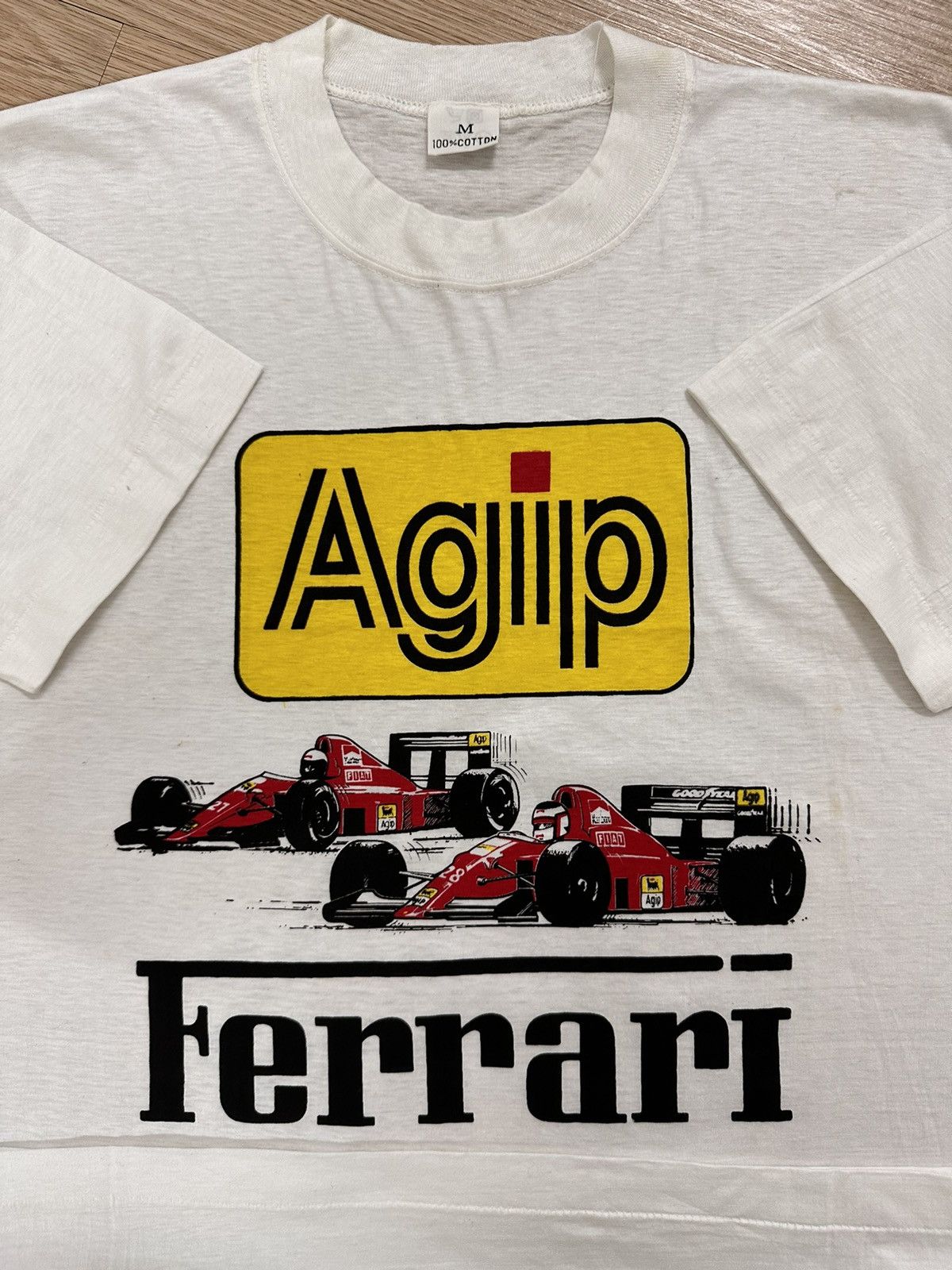 Ferrari × Vintage Rare And Beautiful Vintage Ferrari Agip Formula 1 Tee Size US M / EU 48-50 / 2 - 5 Thumbnail
