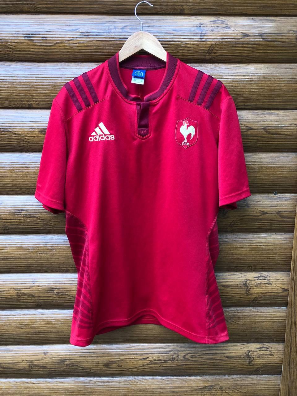 Adidas Vintage Adidas Men's French Rugby Home Jersey Size US XL / EU 56 / 4 - 1 Thumbnail