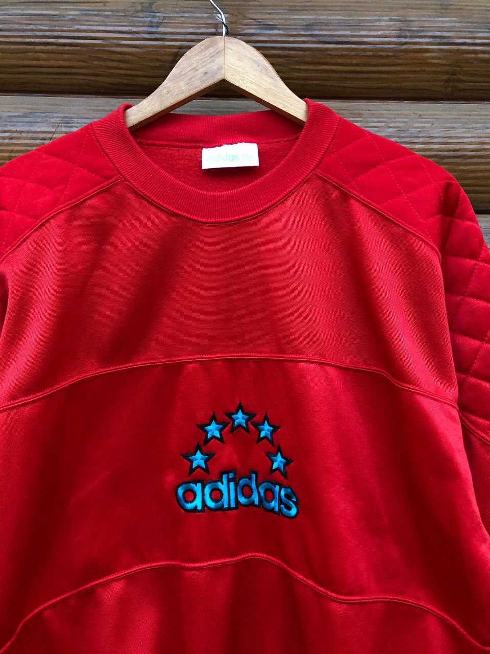 Vintage Vintage Adidas Sweatshirt Big Logo Size US L / EU 52-54 / 3 - 2 Thumbnail