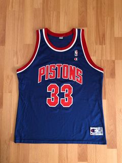Vintage Champion Joe Dumars Jersey Detroit Pistons NBA Sz 44 - RARE