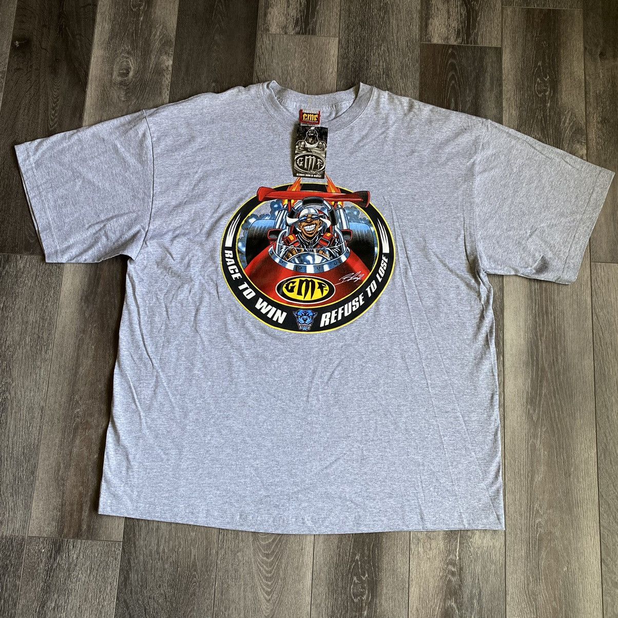 Rap Tees New Vintage 1990s GMF Race to Win Refuse to Lose Graphic Tee Size US XXL / EU 58 / 5 - 2 Thumbnail
